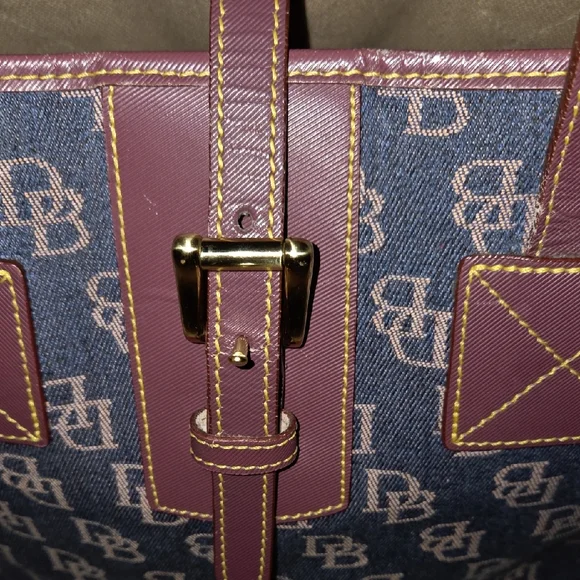 Dooney & Bourke Denim Monogram Tote - Picture 2 of 10